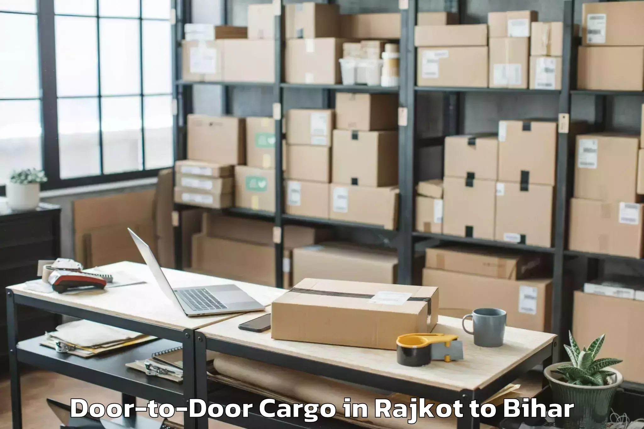 Top Rajkot to Narpatganj Door To Door Cargo Available